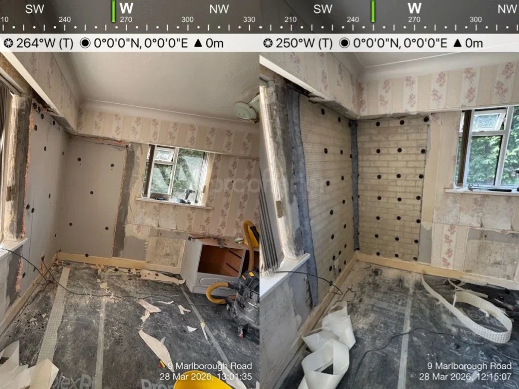 Proofterior installing a damp proof membrane in Bournemouth