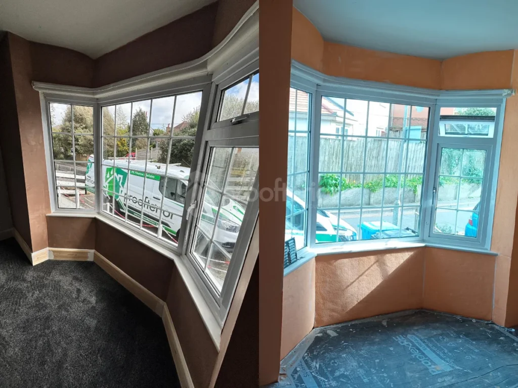 Finished damp-proofed bedroom in Bournemouth