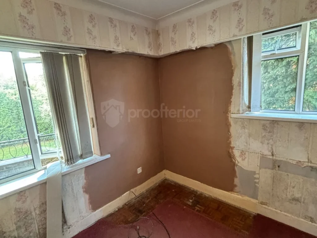 Finished damp-proof plastering by Proofterior in Bournemouth