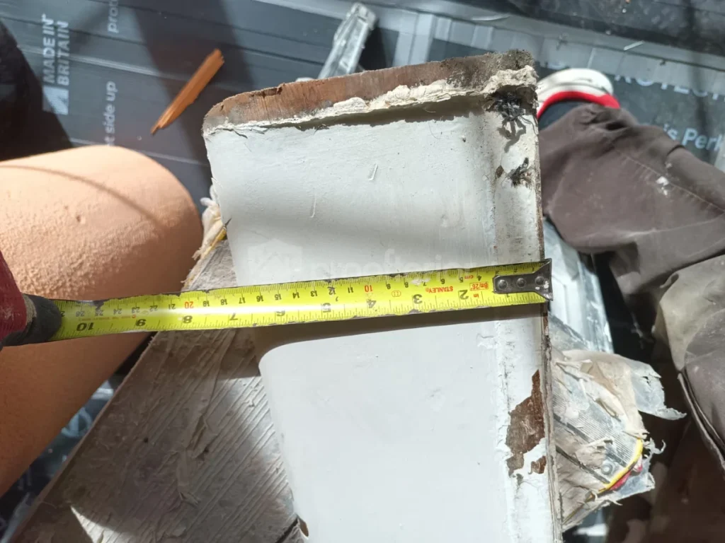 Internal wall insulation board thickness detail