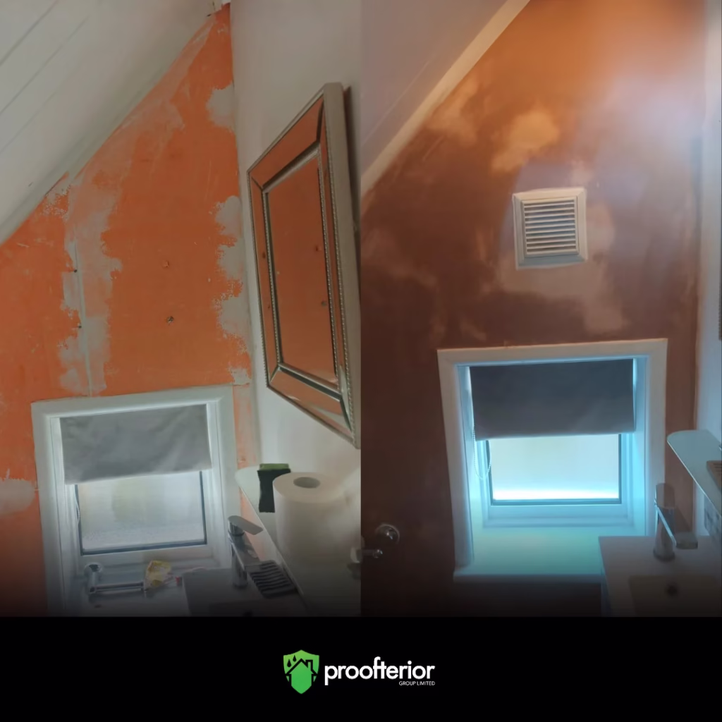 Passive air ventilation installed to reduce condensation