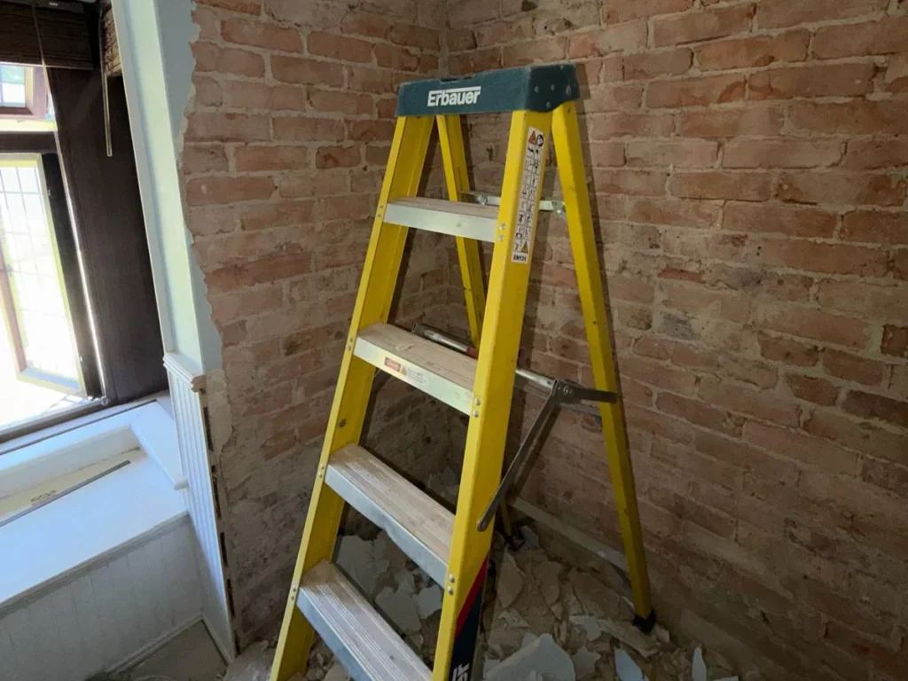 Studded damp proof membrane installed to a wall in Southampton