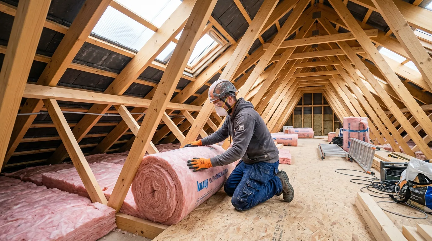 Proofterior specialist improving the thermal performance of a home