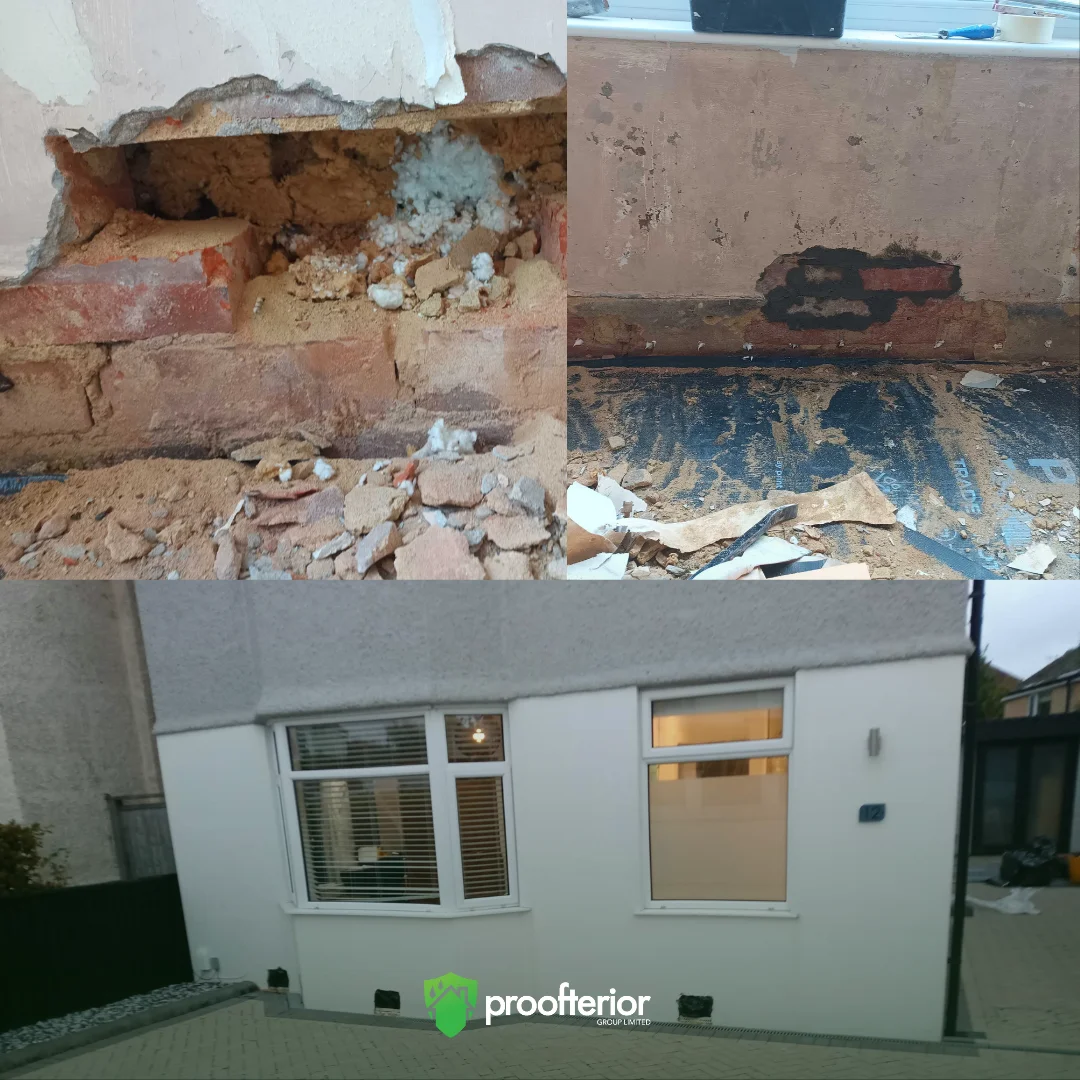 ll showing signs of dampness and cold bridging before applying Iso-therm internal wall insulation in a Weymouth property.