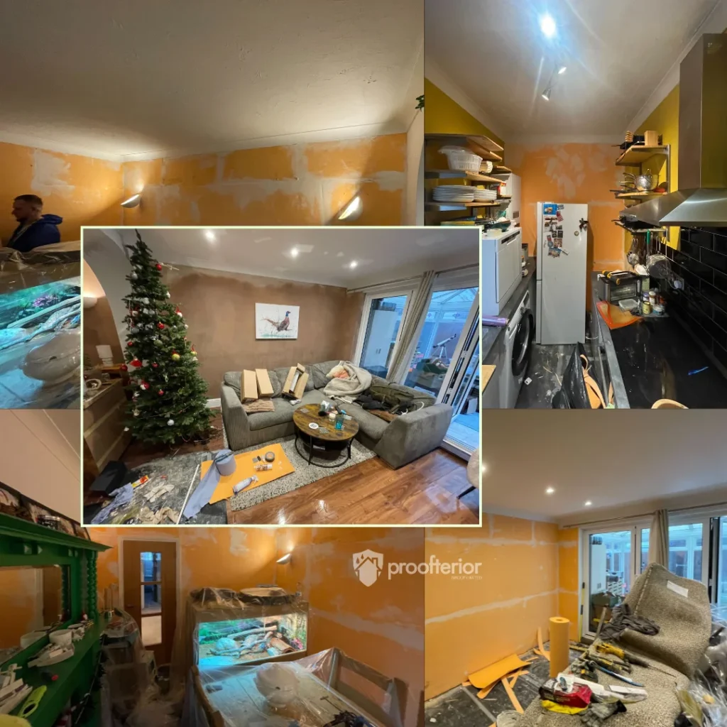 Completed Iso-therm internal wall insulation project in Bournemouth, creating a warmer, healthier home protected against seasonal damp.