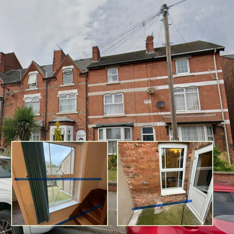 A home property in Wimborne, commonly affected by rising damp and poor sub-floor ventilation issues.